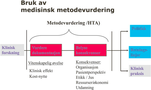 illustrasjon: Etablering av medisinsk metodevurdering i Norge