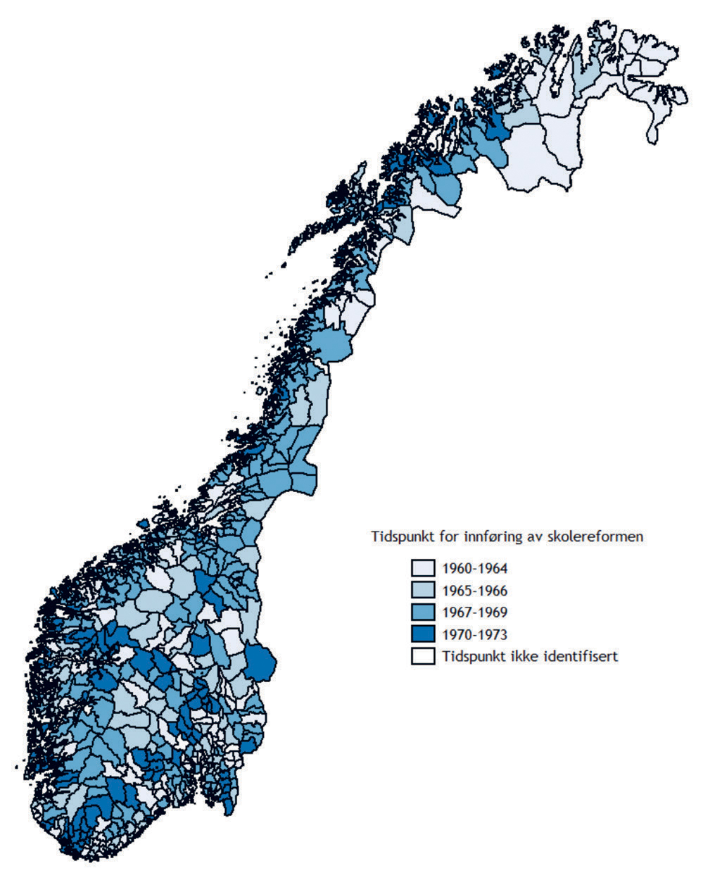 illustrasjon: Befolkningens utdanning og tilgjengelighet til trygdefinansiert tannpleie i Norge