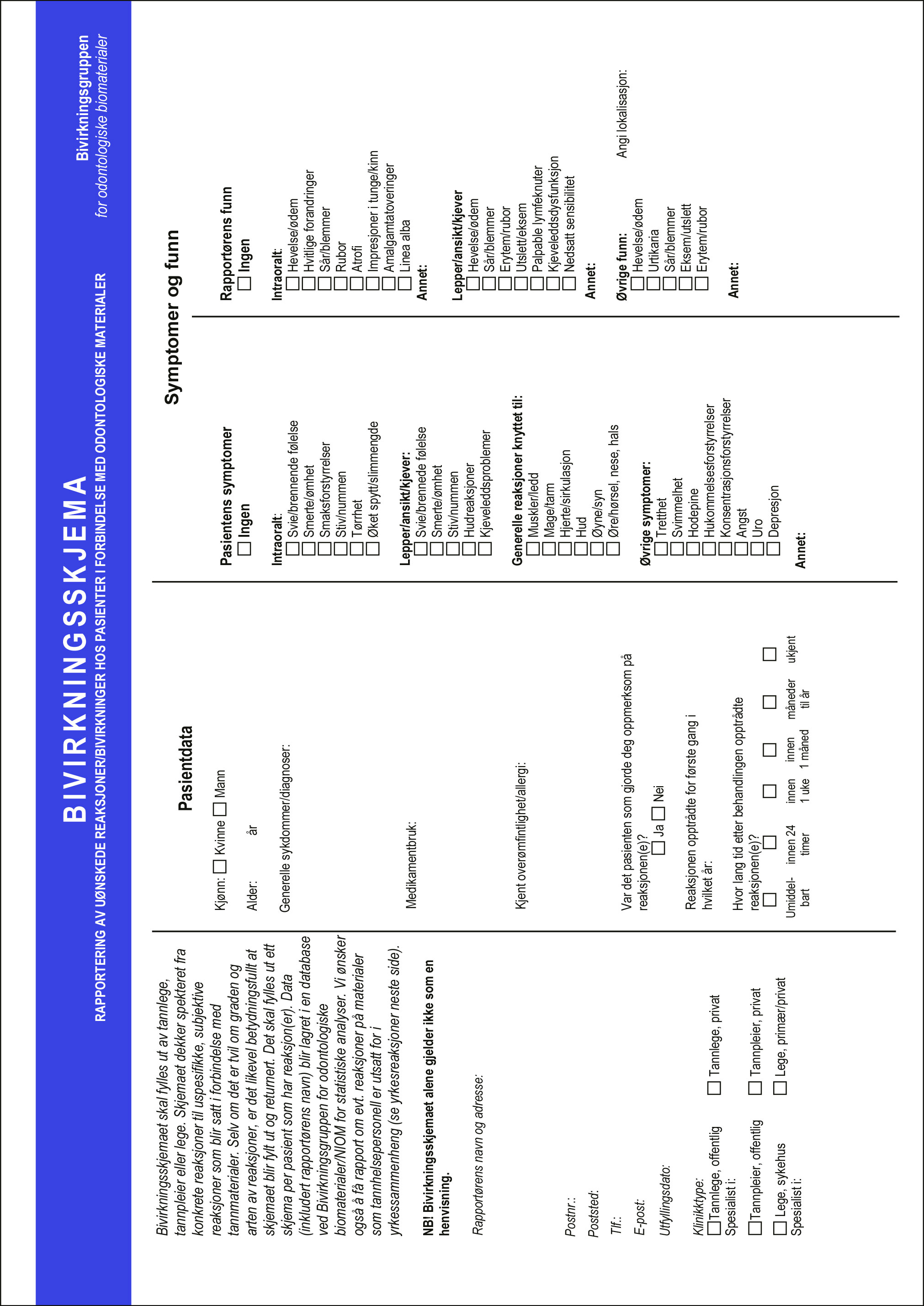 illustrasjon: 2026/04/Bivirkningsskjema