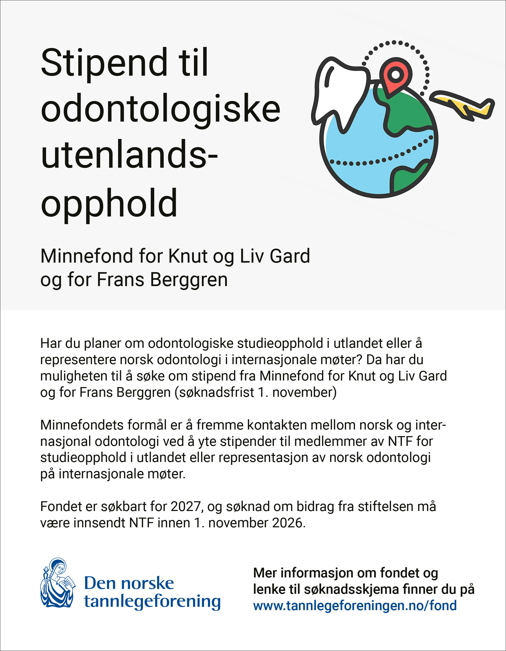 illustrasjon: 2026/10/Stipend-til-odontologiske-utenlandsopphold