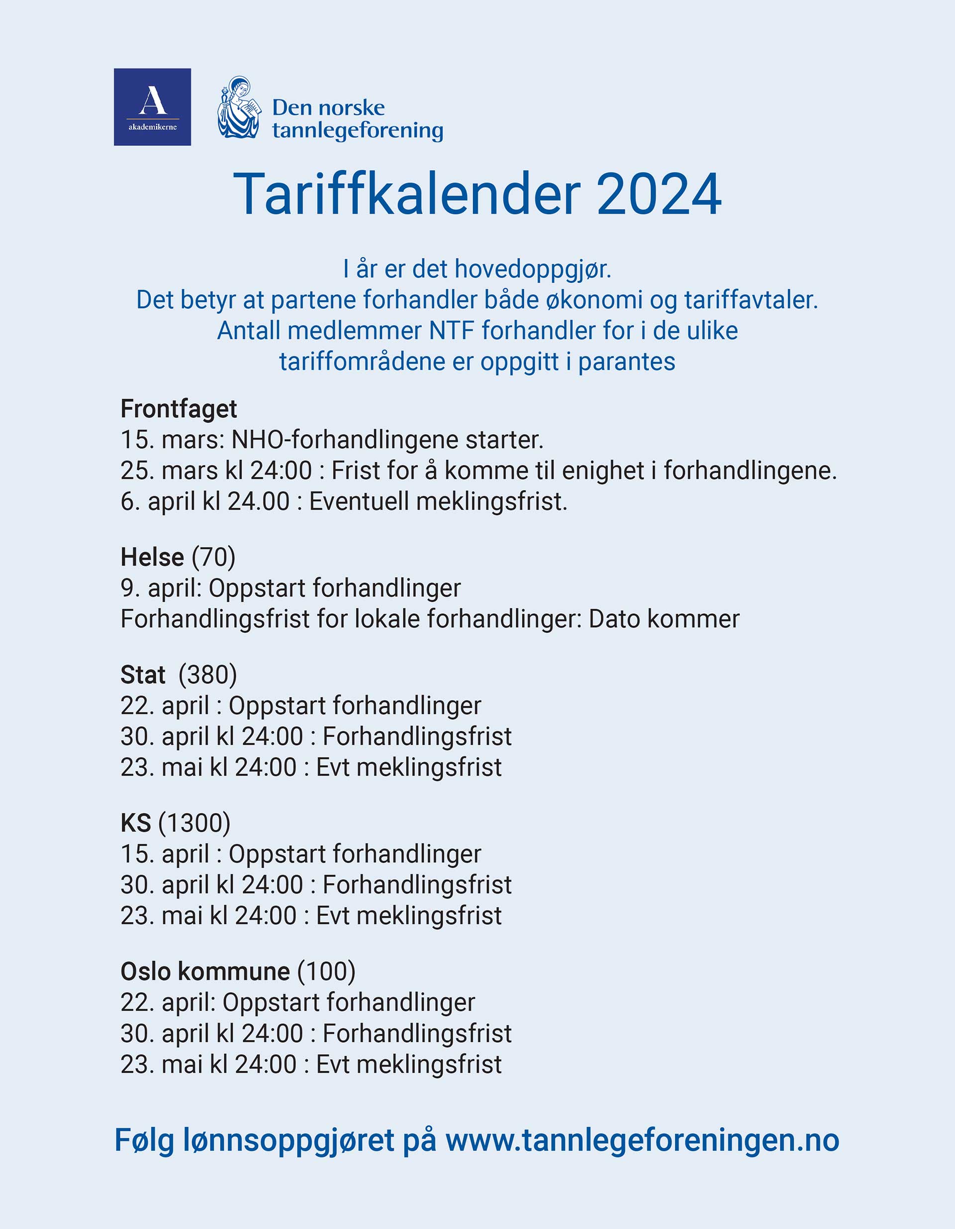 illustrasjon: Tariffkalender 2024